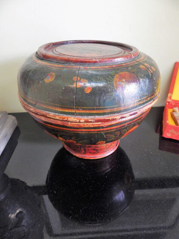 Indonesian Polychrome Wood Bowl