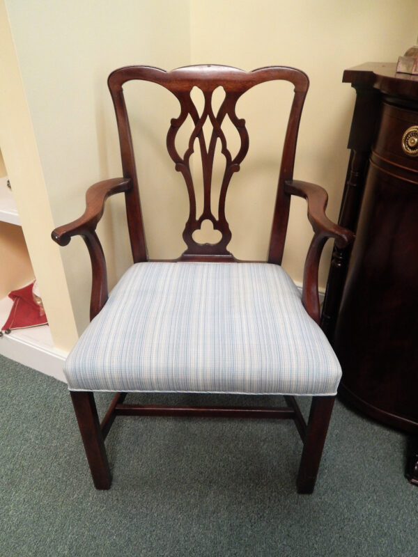 Arm Chair - Blue Stripe