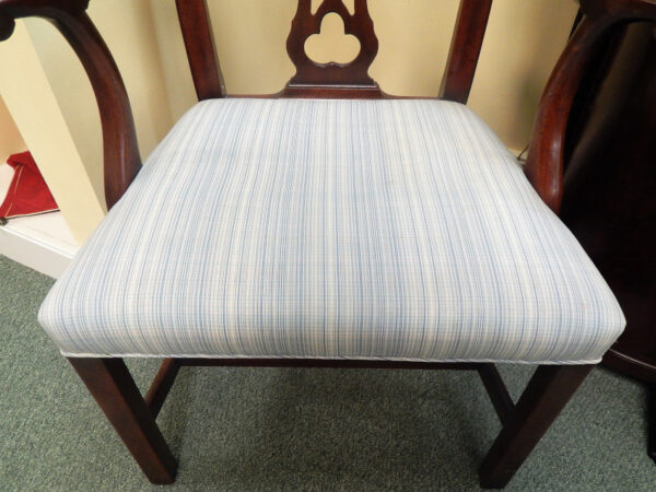 Arm Chair - Blue Stripe - Image 3