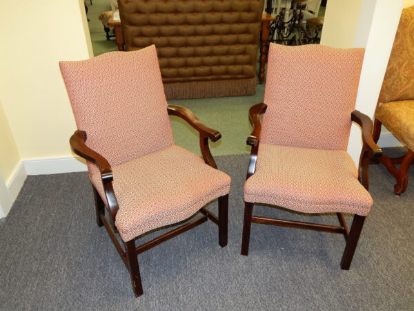 Custom Mahogany Arm Chairs