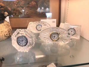 Waterford Clocks in Stock Image