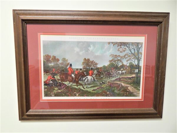 Herring's Fox-Hunting Scene Framed Art