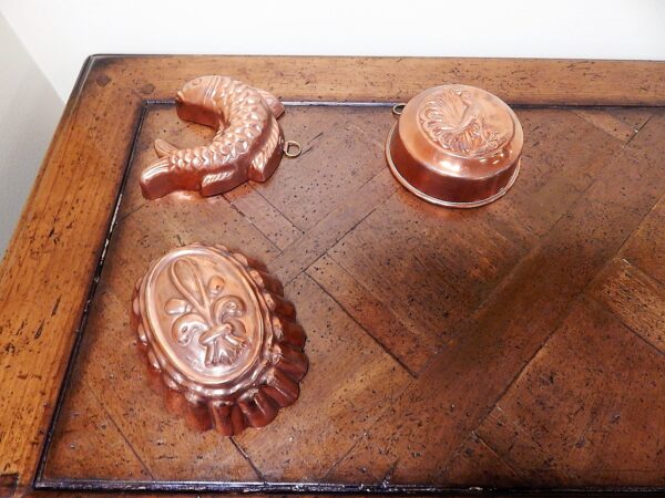 8 Vintage Copper Molds, Christian Wagner-Rein Kupfer - Image 2