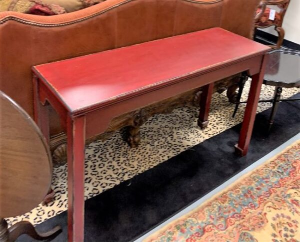 Red Sofa Table