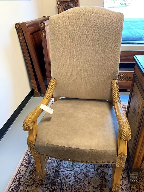 Grey Leather Chair