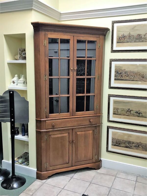 Walnut Corner Cabinet