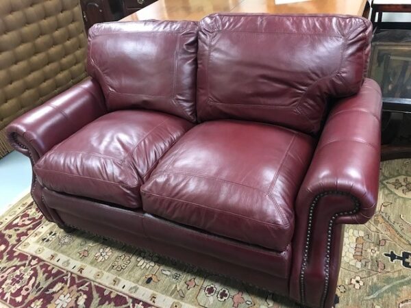 Lazzaro Leather Loveseat