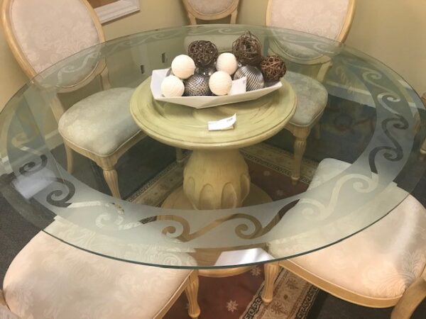 Glass Top Table + 6 Cameo Chairs - Image 2