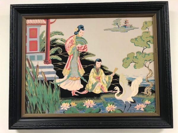 Pair of Oriental Paintings - Image 2