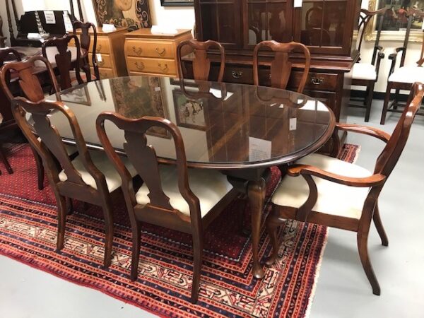 Crescent Furniture Company Dining Room Table and Hutch