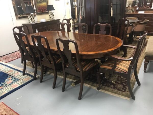 Henkel Harris Banquet Table + 10 Chairs - Image 3