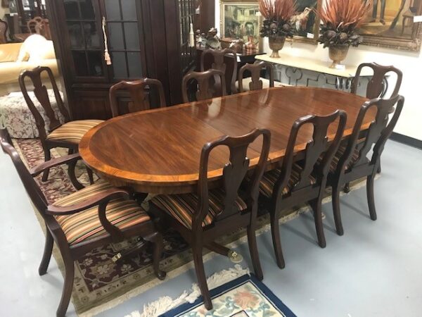 Henkel Harris Banquet Table + 10 Chairs