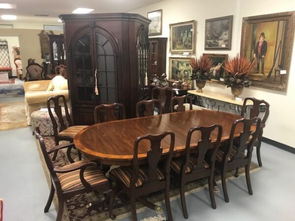 Henkel Harris Banquet Table + 10 Chairs - Image 2