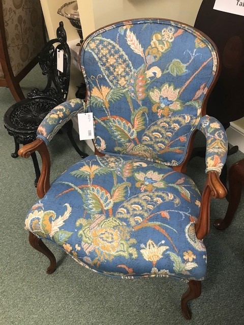 FRENCH BLUE CHAIR - Southern Comforts Fine Furniture Consignments, Inc.