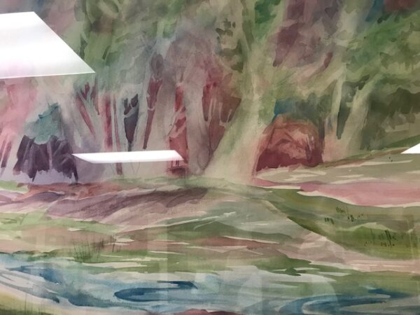 Large Watercolor Landscape - Image 2