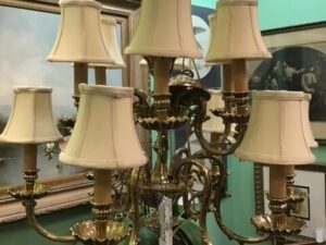 Antique Chandelier with Multiple Lamps Image