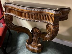 Pair of Tooled Leather Bar Stools