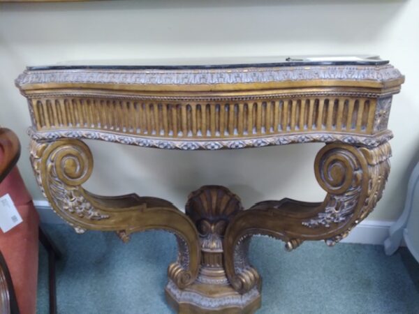 Maitland Smith Shell Carved Console - Image 3