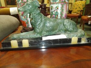 A Bronze Dog on the Center Table Image