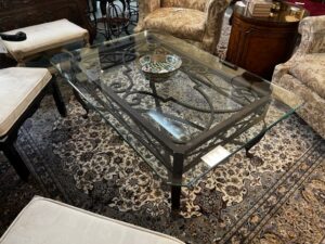 glass-top coffee table