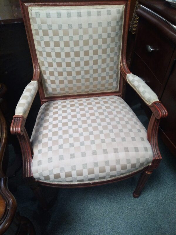 Pair of Regency Painted/Decorated Arm Chairs - Image 2