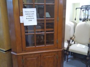 beautiful cherry corner cabinet