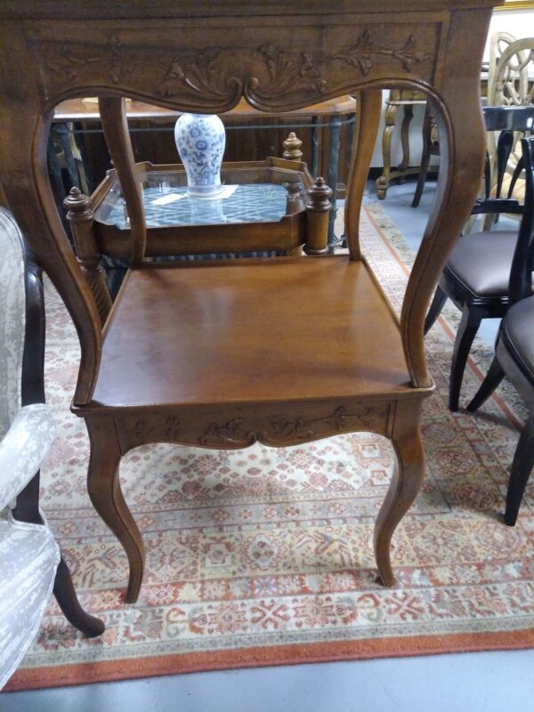 Cherry drawer side table