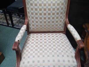 Regency-decorated arm chair