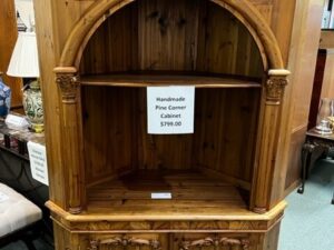 pine corner cabinet