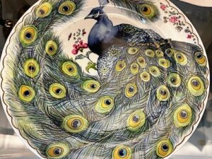 peacock plate