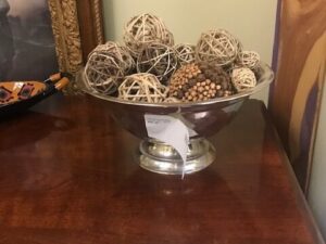 A Silver Bowl with Balls in It Image