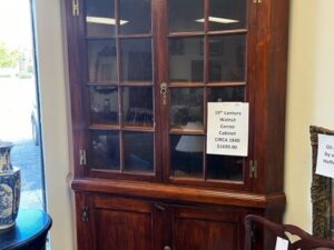 19th Century Walnut Corner Cabinet