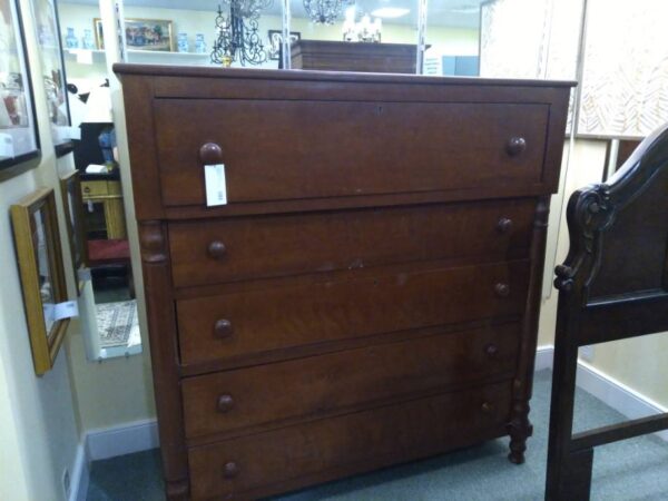 Oversized Cherry Five-Drawer Chest