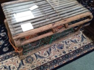 A Bamboo Center Table with Mirror Image