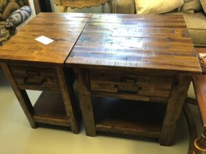 Two Wooden Tables of Different Dimensions Image