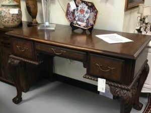 Image of French Chest With Extra Large Inlaid Marble Top