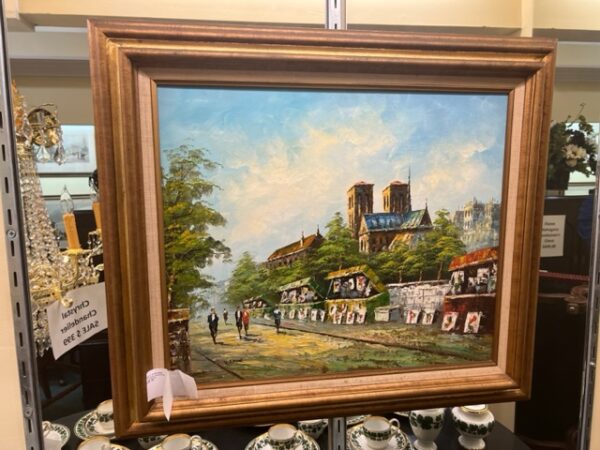 Mid-Century Painting Signed by Eaton