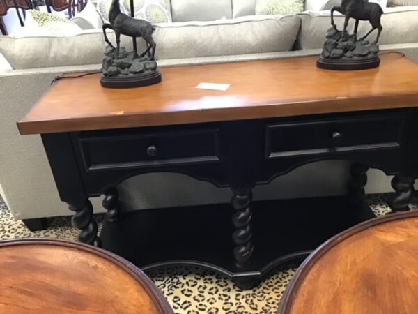 Sofa Table with Twisted Column