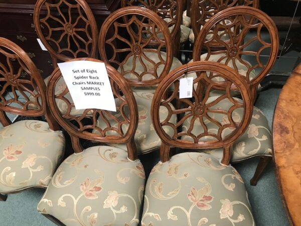 Set of 8 Spider Back Chairs - Image 2