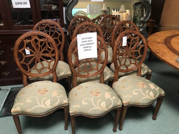 Set of 8 Spider Back Chairs