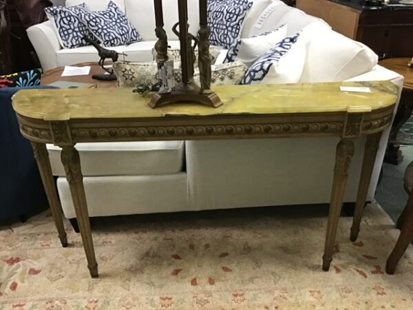 Marble Top Console Table