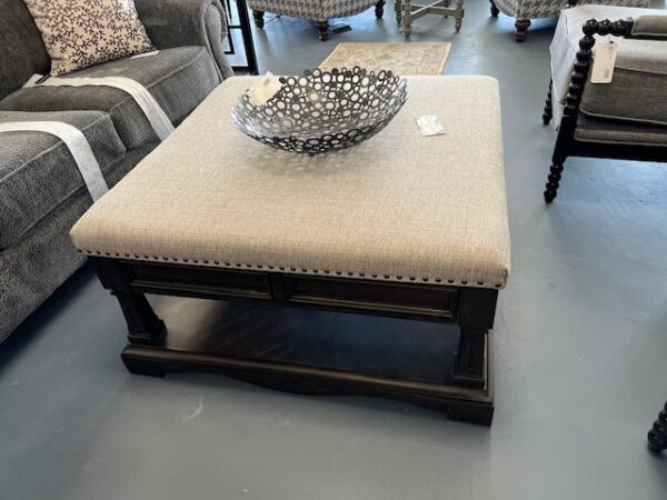 Grey Square Stool