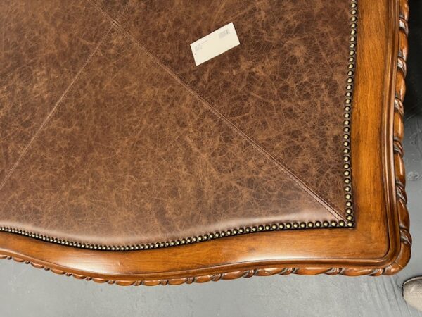 Leather Top Game Table - Image 2